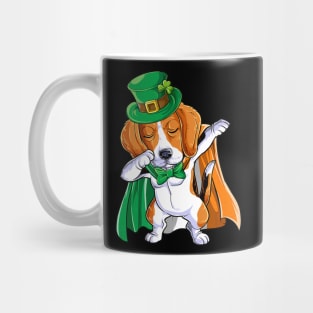 Dabbing Beagle St Patricks Day Boys Leprechaun Irish Mug